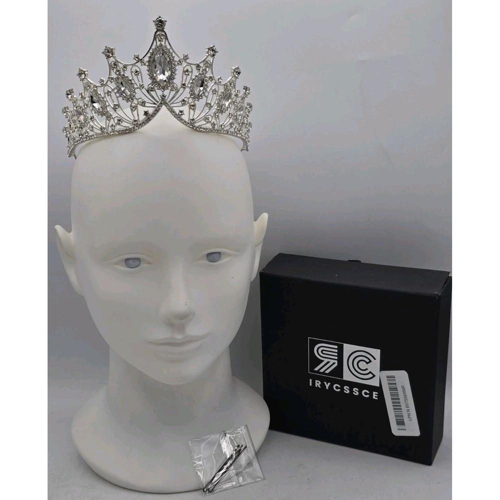 Silver Quinceaneraβ Crystal Crown Tiaras Girl Hair Wedding Party